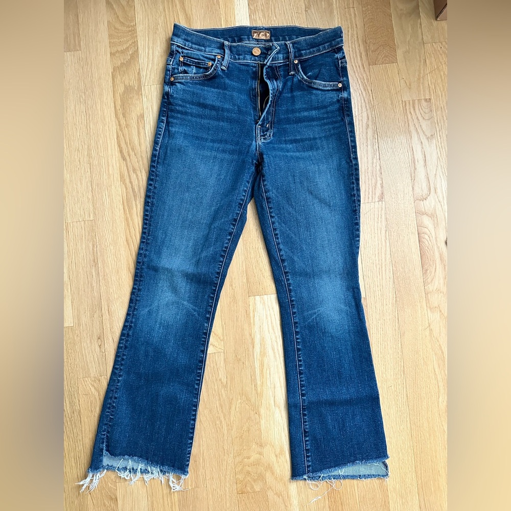 Mother Denim Insider Crop Step Fray size 26 Teaming Up color